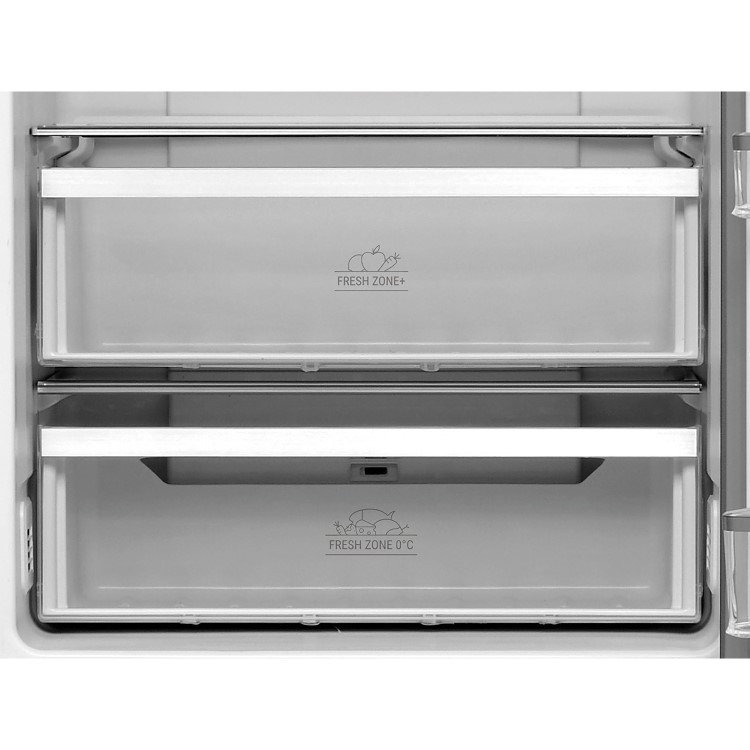Refurbished Hotpoint H9T921TKSH2 Freestanding 368 Litre 60/40 Fridge Freezer Black Stainless Steel