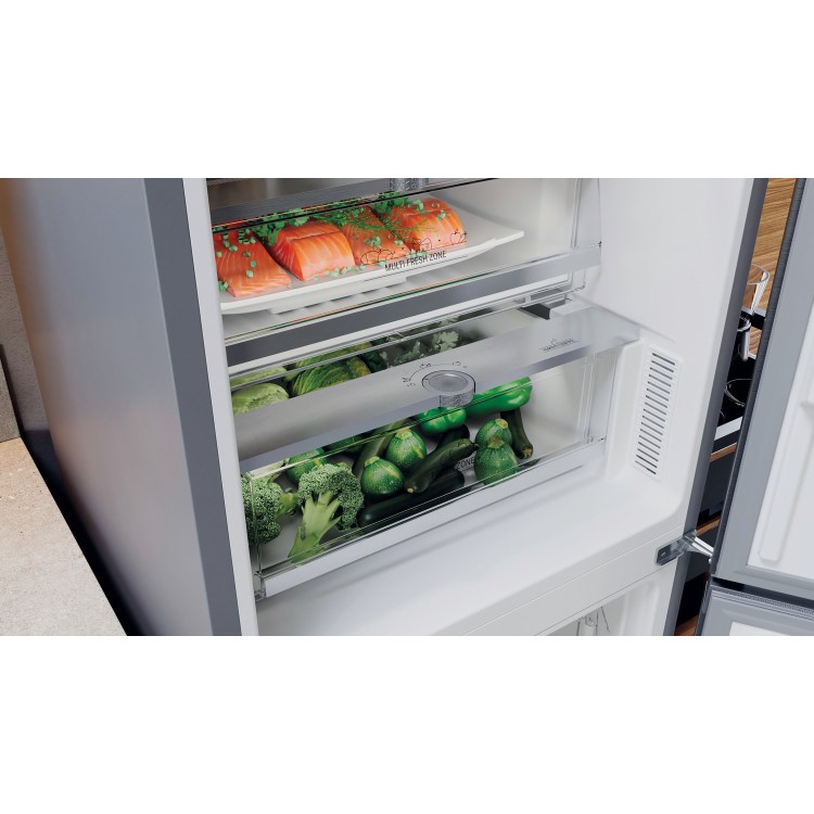 Hotpoint 367 Litre 70/30 Freestanding Fridge Freezer - Saturn Steel