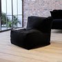 Black Bean Bag Chair in Velvet - Payton
