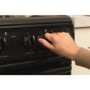 Hotpoint HAE51KS 50cm Double Cavity Electric Cooker With Ceramic Hob Black