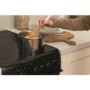 Hotpoint HAE51KS 50cm Double Cavity Electric Cooker With Ceramic Hob Black