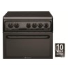 Hotpoint HAE51KS 50cm Double Cavity Electric Cooker With Ceramic Hob Black