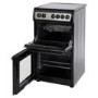 Hotpoint HAE51KS 50cm Double Cavity Electric Cooker With Ceramic Hob Black