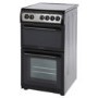 Hotpoint HAE51KS 50cm Double Cavity Electric Cooker With Ceramic Hob Black