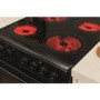 Hotpoint HAE51KS 50cm Double Cavity Electric Cooker With Ceramic Hob Black
