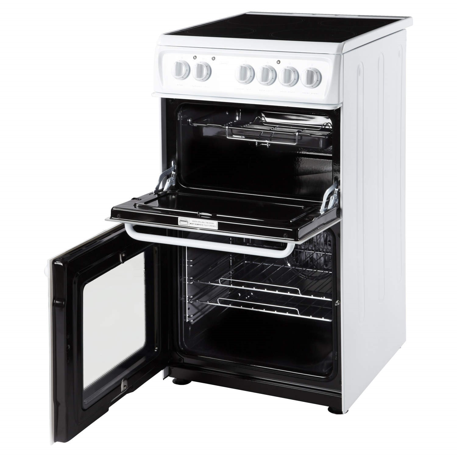 electric cookers 50cm wide ceramic hob