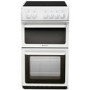 Hotpoint HAE51PS 50cm Wide Double Cavity Electric Cooker With Ceramic Hob White