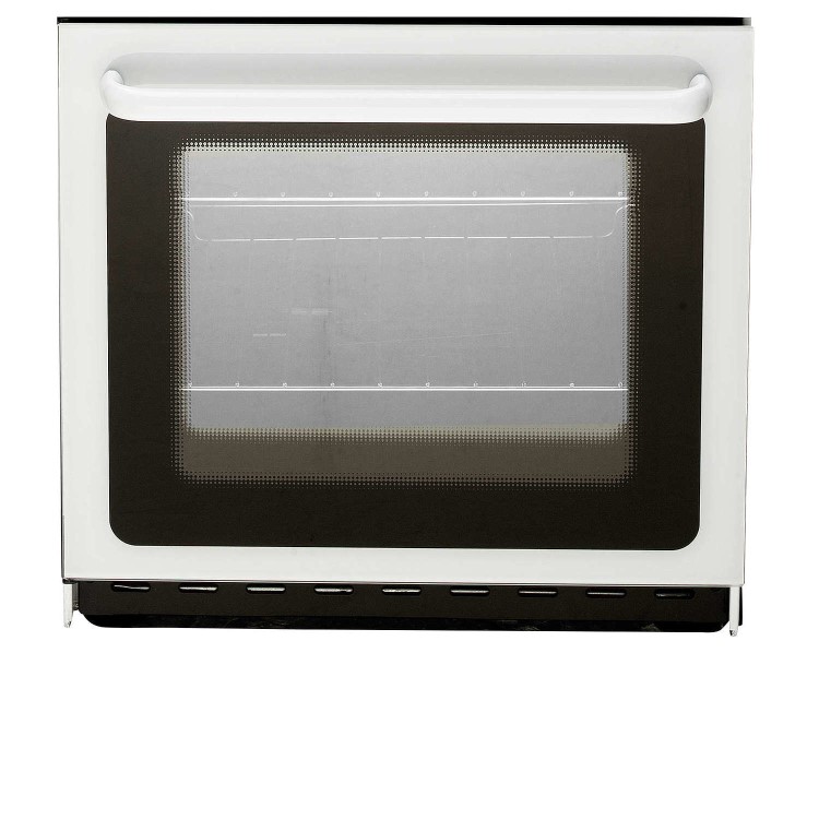 Hotpoint HAE51PS 50cm Wide Double Cavity Electric Cooker With Ceramic Hob White