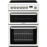 Hotpoint 60cm Double Oven Electric Cooker - Polar White Hotpoint 60cm Double Oven Electric Cooker - Polar White