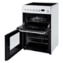 Refurbished Hotpoint HAE60P 60cm Double Oven Electric Cooker White