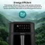 Hisense HAF1800DCDUK 6.3L Air Fryer with Touch Colour Display - Black