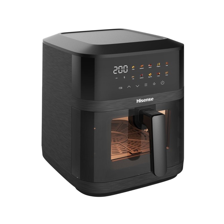 Hisense HAF1800DCDUK 6.3L Air Fryer with Touch Colour Display - Black