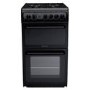 Hotpoint HAG51K 50cm Twin Cavity Gas Cooker - Black