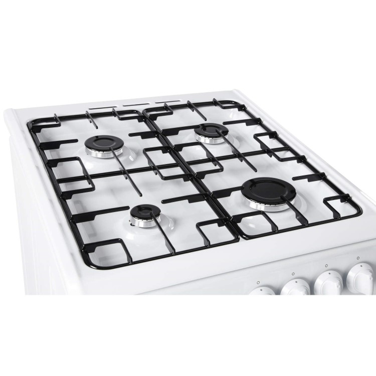 Hotpoint HAG51P 50cm Twin Cavity Gas Cooker White