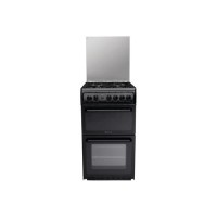 Hotpoint HAGL51K Creda Collection 50cm Double Cavity Gas Cooker Black