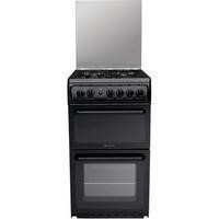 Hotpoint HAGL51K Creda Collection 50cm Double Cavity Gas Cooker Black