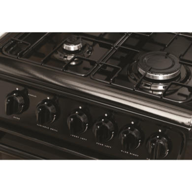 Hotpoint HAGL51K Creda Collection 50cm Double Cavity Gas Cooker Black