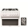 Hotpoint HAGL51P 50cm Double Cavity Gas Cooker - White