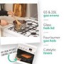 Refurbished Hotpoint HAGL60P 60cm Double Oven Gas Cooker with Lid White