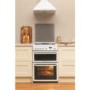 Refurbished Hotpoint HAGL60P 60cm Double Oven Gas Cooker with Lid White