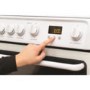 Refurbished Hotpoint HAGL60P 60cm Double Oven Gas Cooker with Lid White