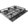 Refurbished Haier HAHG6BR4S2X 60cm 4 Burner Gas Hob Stainless Steel