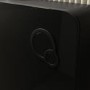 GRADE A1 - Black Glass Cabinet with Cistern & Pneumatic Dual Flush Button for Back to Wall Toilets - Hako