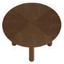 Round Walnut Dining Table with Flared Legs - Seats 4 - Hana