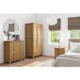 Harrington Solid Oak 2 Door 1 Drawer Wardrobe