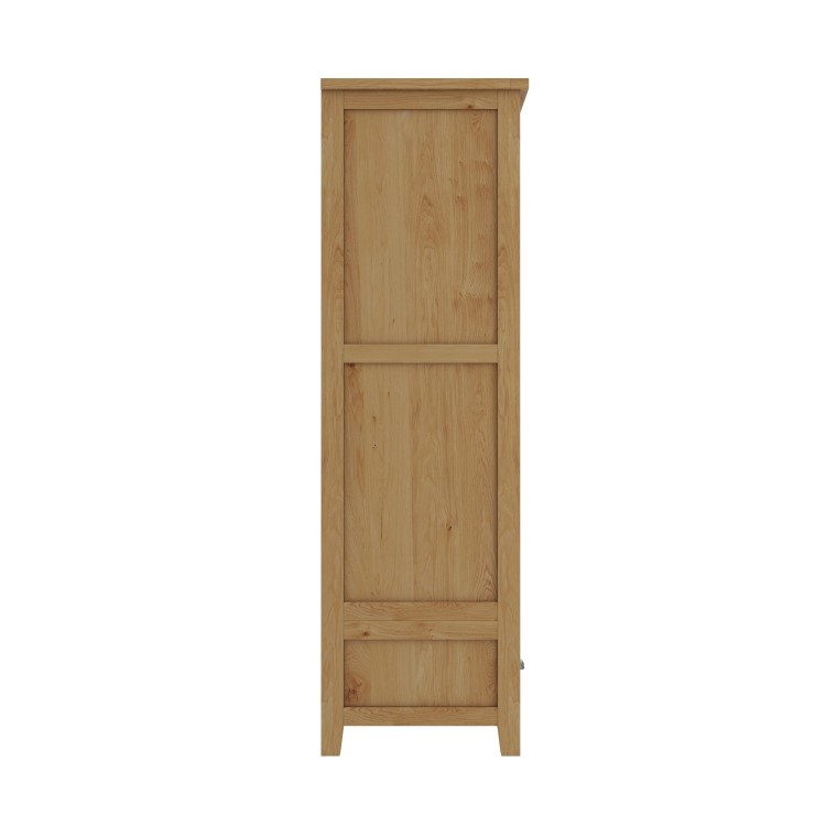 Harrington Solid Oak 2 Door 1 Drawer Wardrobe