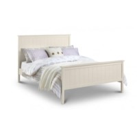 Julian Bowen Harmony Single Bed in Stone White