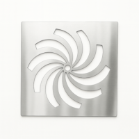 GRADE A1 - Chrome Waste Cover - Harmony Tray