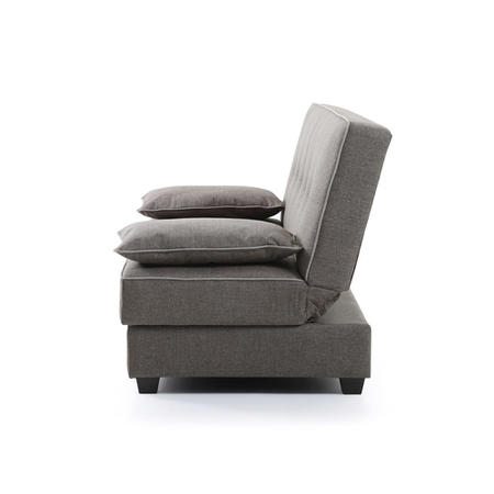 Kyoto Futons Harley Sofa Bed with Storage in Charcoal Fabric 