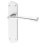 Internal Silver Satin Chrome Lever Fire Door Handle with Latch and Hinges Pack - 75mm Latch - Havel - XL Joinery