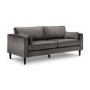 Julian Bowen Hayward Grey Velvet 3 Seater Sofa