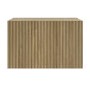 Wide Oak Floating Bedside Table with Storage - Hazel