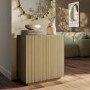 Small Oak Fluted Sideboard - Hazel