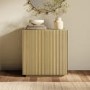 Small Oak Fluted Sideboard - Hazel