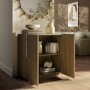 Small Oak Fluted Sideboard - Hazel