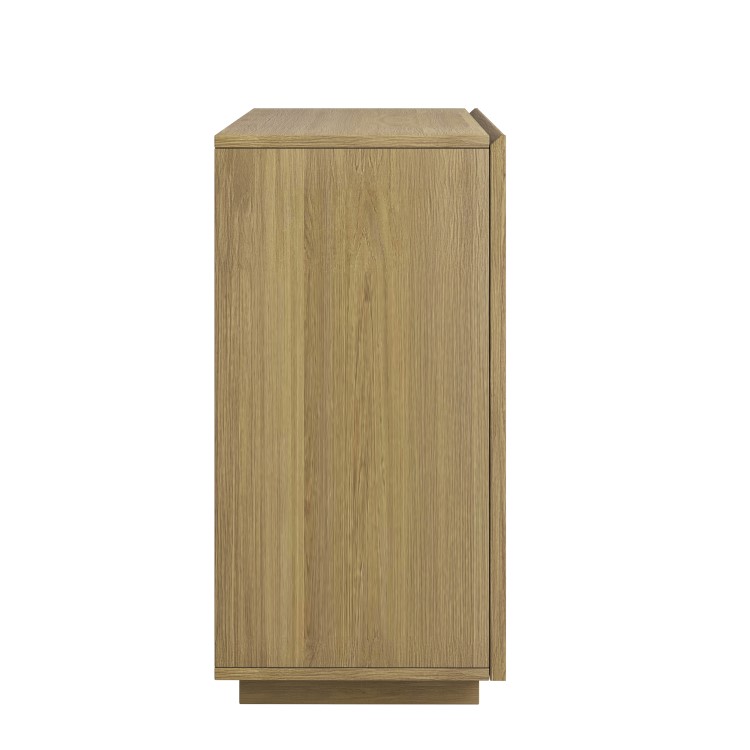 Small Oak Fluted Sideboard - Hazel
