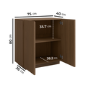 Small Walnut Fluted Sideboard - Hazel