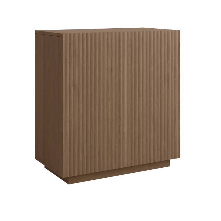 Small Walnut Fluted Sideboard - Hazel
