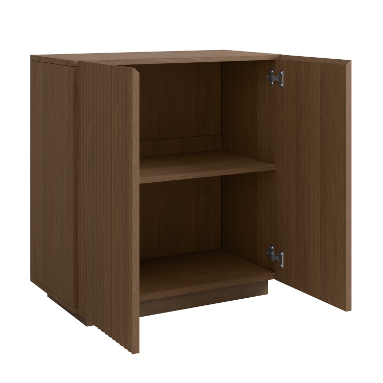 Small Walnut Fluted Sideboard - Hazel