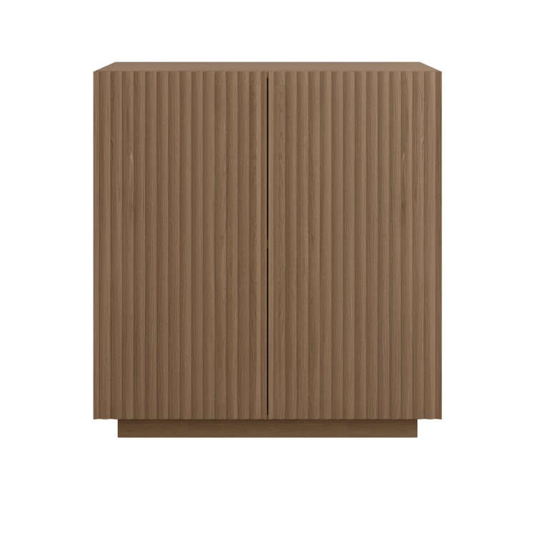 Small Walnut Fluted Sideboard - Hazel