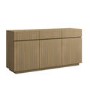Large Oak Fluted Sideboard with Cupboards and Drawers - Hazel