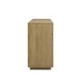 Large Oak Fluted Sideboard with Cupboards and Drawers - Hazel