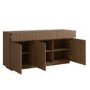 Large Walnut Fluted Sideboard with Cupboards and Drawers - Hazel