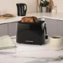 Hamilton Beach HB1116B Essentials 2 Slice Toaster - Black  Wide Slots & Variable Browning