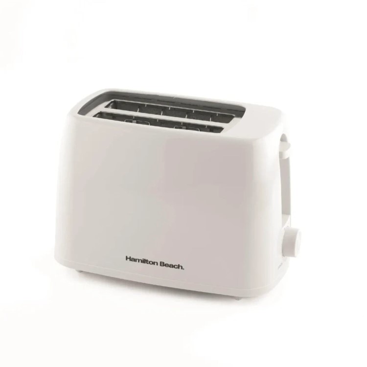 Hamilton Beach HB1116W Essentials 2 Slice Toaster - White - Wide Slots & Variable Browning
