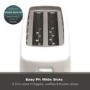 Hamilton Beach HB1116W Essentials 2 Slice Toaster - White - Wide Slots & Variable Browning